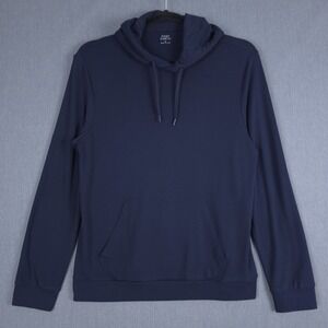 Cozy Earth Brushed Bamboo Hoodie Mens Medium Navy Blue Stretch Sweatshirt
